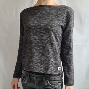 Wood Wood Charcoal and Light Gray Sweater
